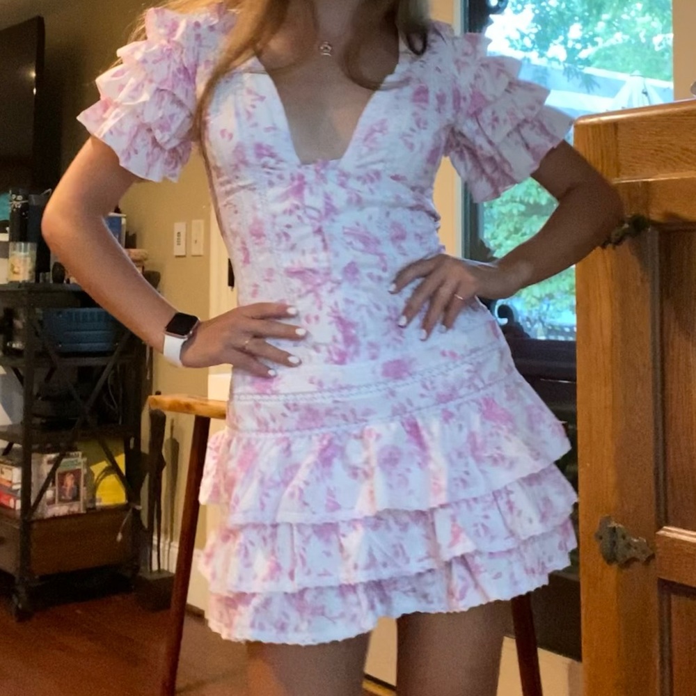Pink Preppy Casual Summer Dress